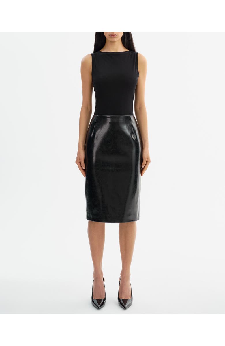 Georgia | Faux Leather Pencil Skirt
