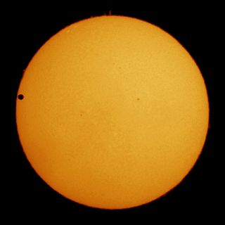 Transit of Venus as seen from Canberra, Australia on June 5-6, 2012.