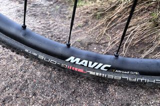 Detail of Mavic Allroad SL wheels