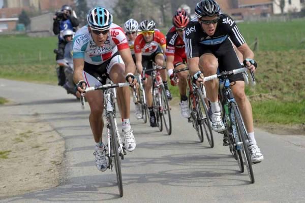 Hayman (Sky) in the break at Gent-Wevelgem