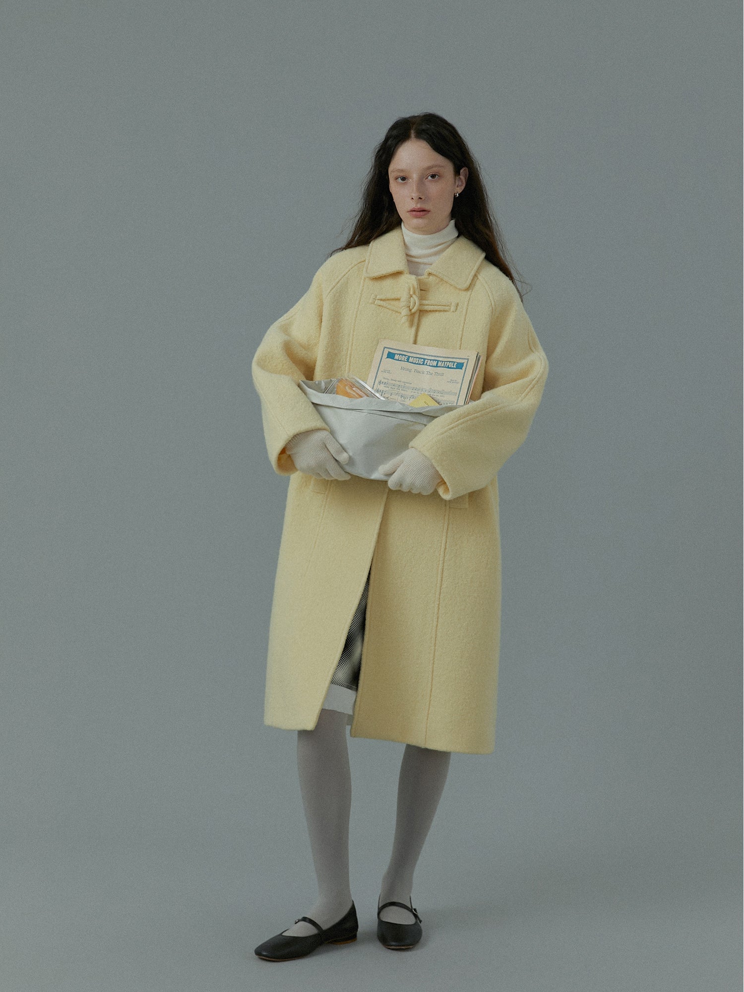 Pure Wool Boucl&amp;eacute; Coat