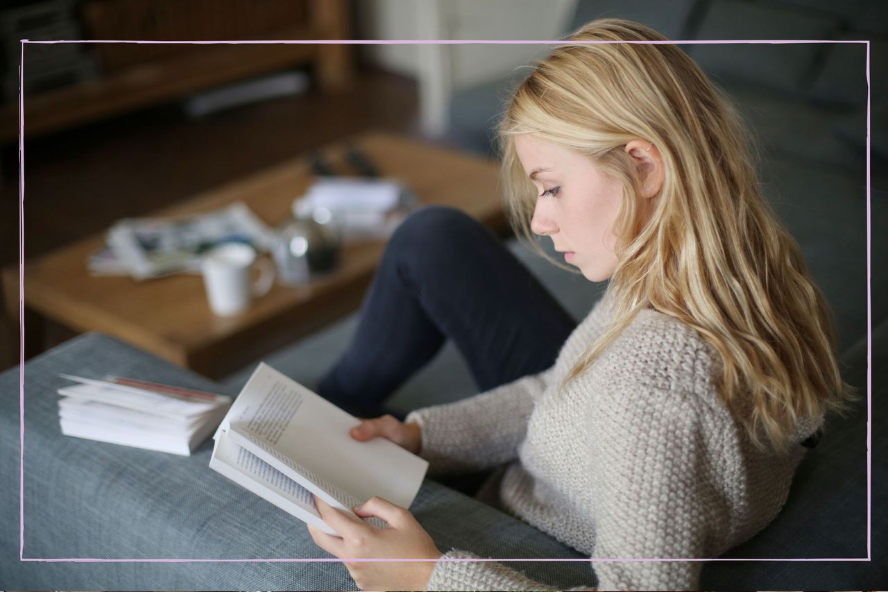 Teenager reading