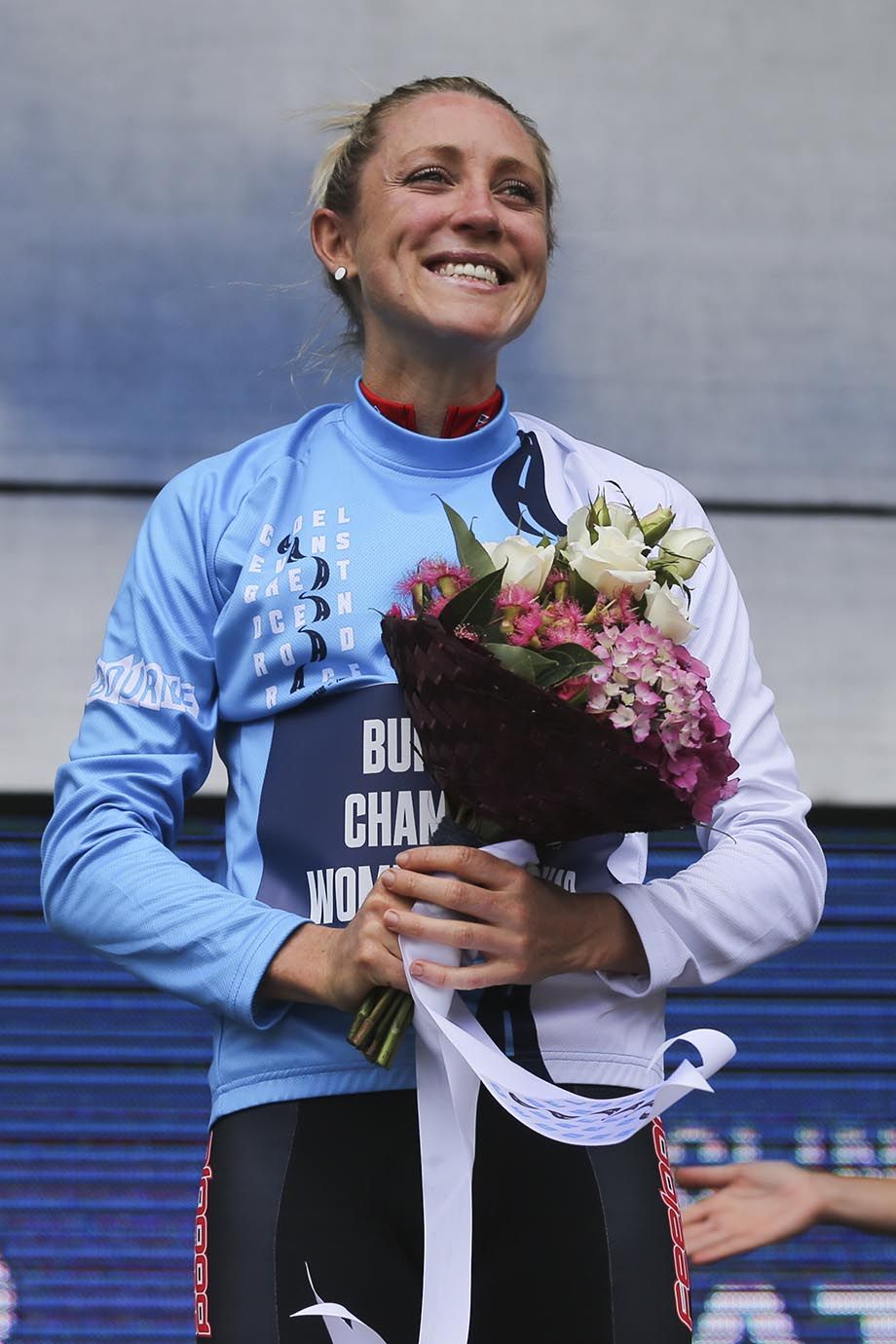 A very happy Rachel Neylan on the podium.