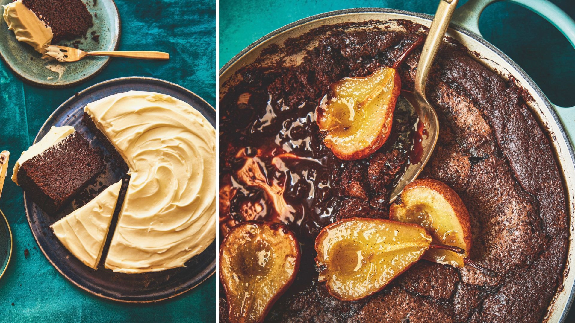 Chocolate Guinness Cake and Self-saucing chocolate pudding