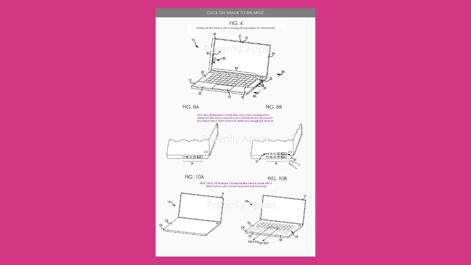 Patent detailing glass MacBook​ Air