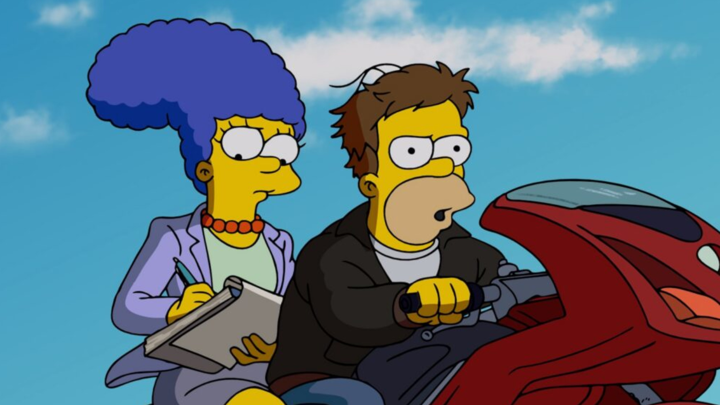 Homer and Marge in special episode of "The Simpsons"