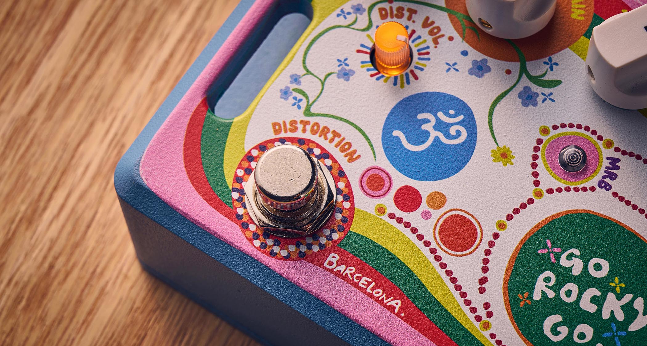 Aclam Go Rocky Go: the Beatles-inspired preamp pedal is decorated in psychedelic graphics