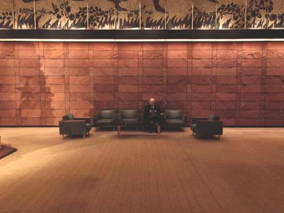 Interior of the Okura Hotel lobby