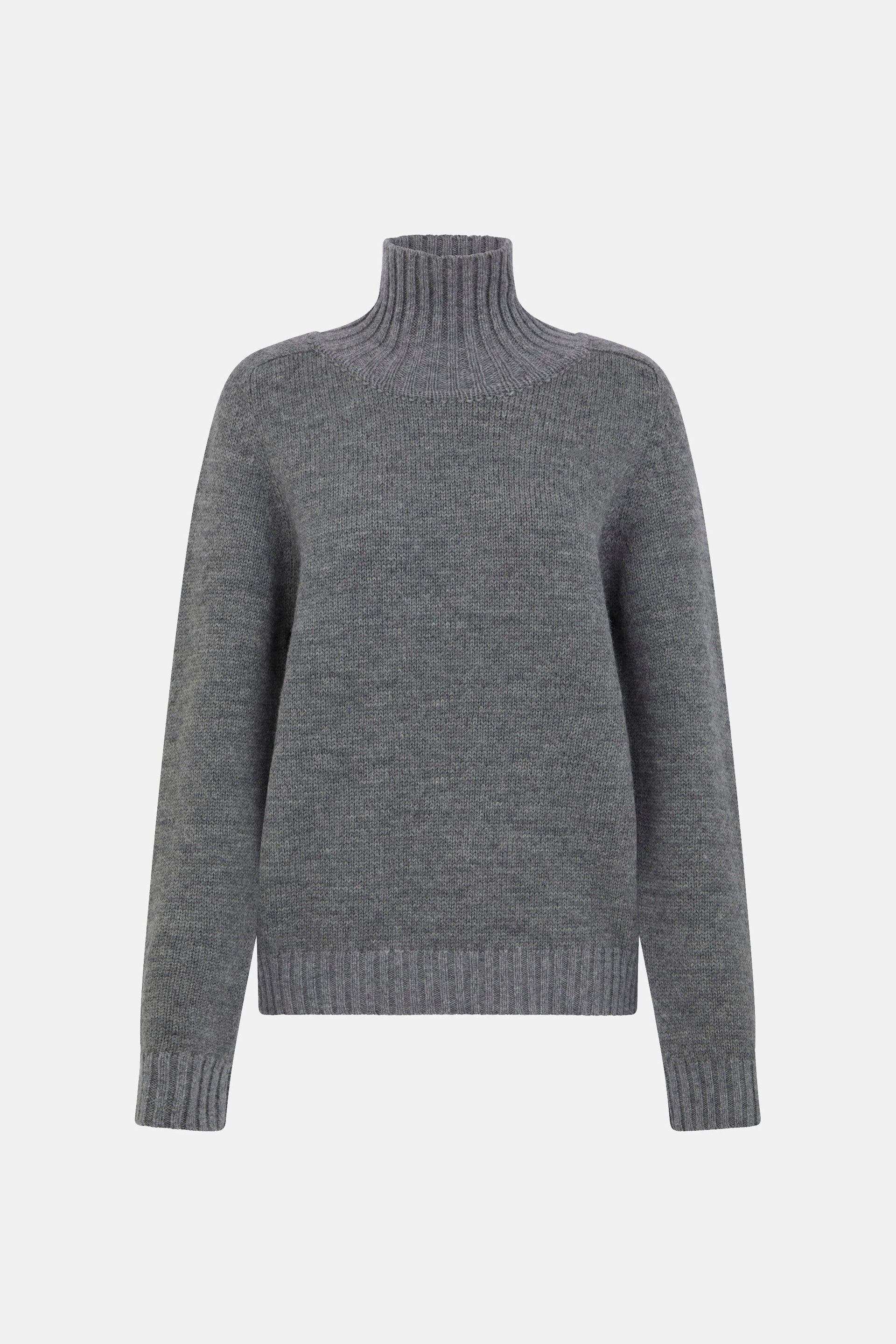 FanØ British Wool High Neck Sweater