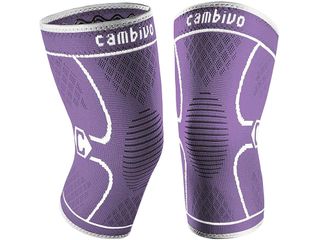 purple knee brace compression sleeves