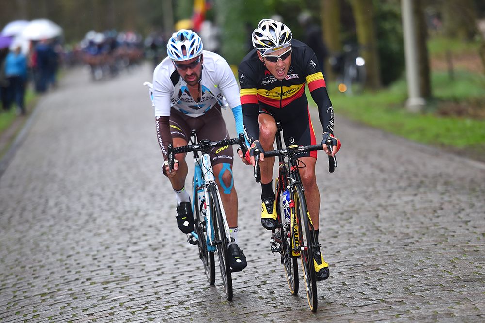 Sebastien Turgot (AG2R La Mondiale) and Preben Van Hecke (Topsport) had a go