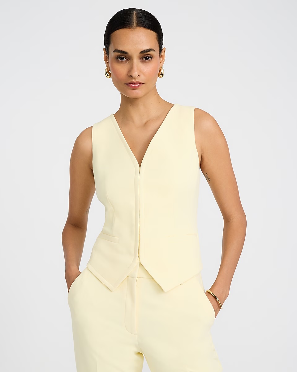 express, Studio Stretch Twill Hook &amp;amp; Eye Vest