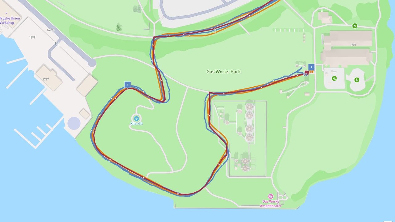 Comparing map and positioning data between the Galaxy Watch 9 and Garmin Cirqa