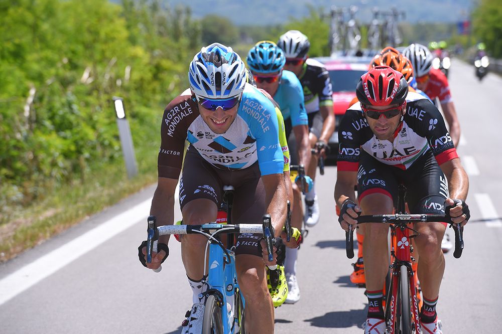 The main break on stage 9 at the Giro d'Italia