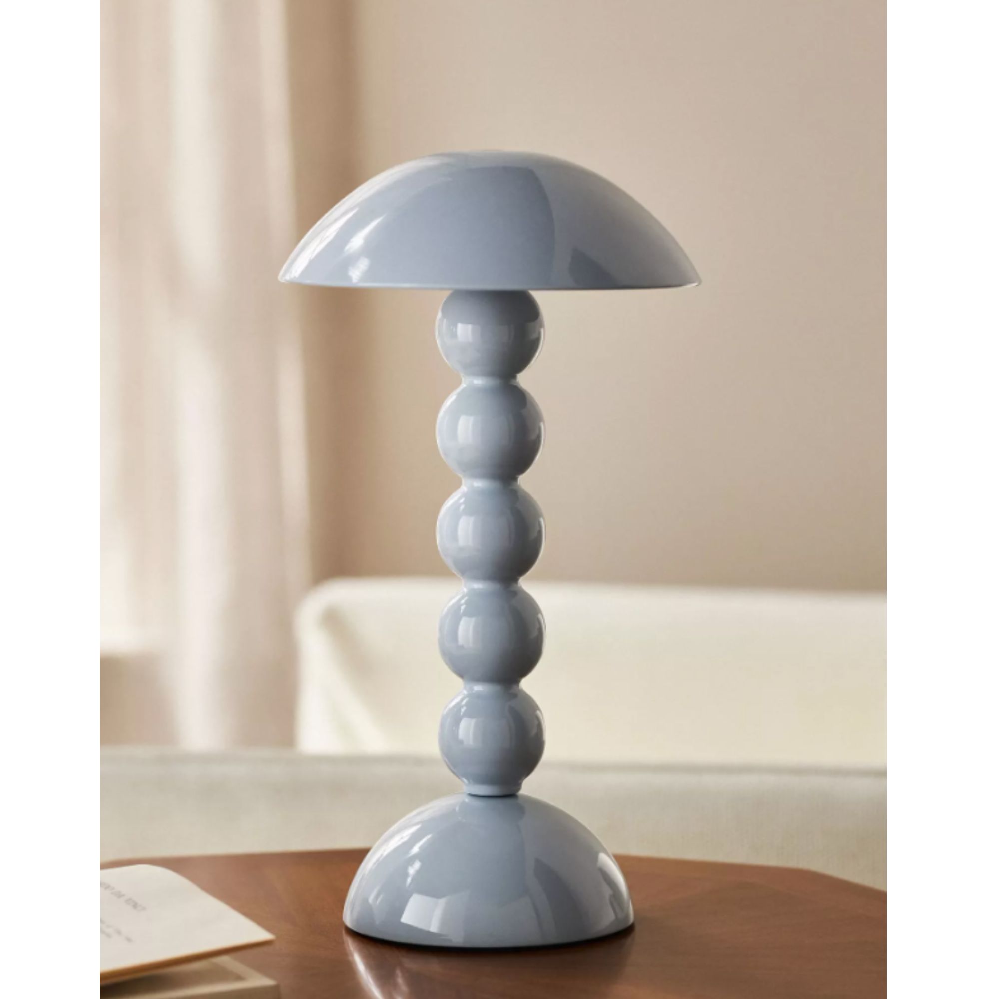 Addison Ross Bobbin Lacquered LED Cordless Rechargeable Table Lamp