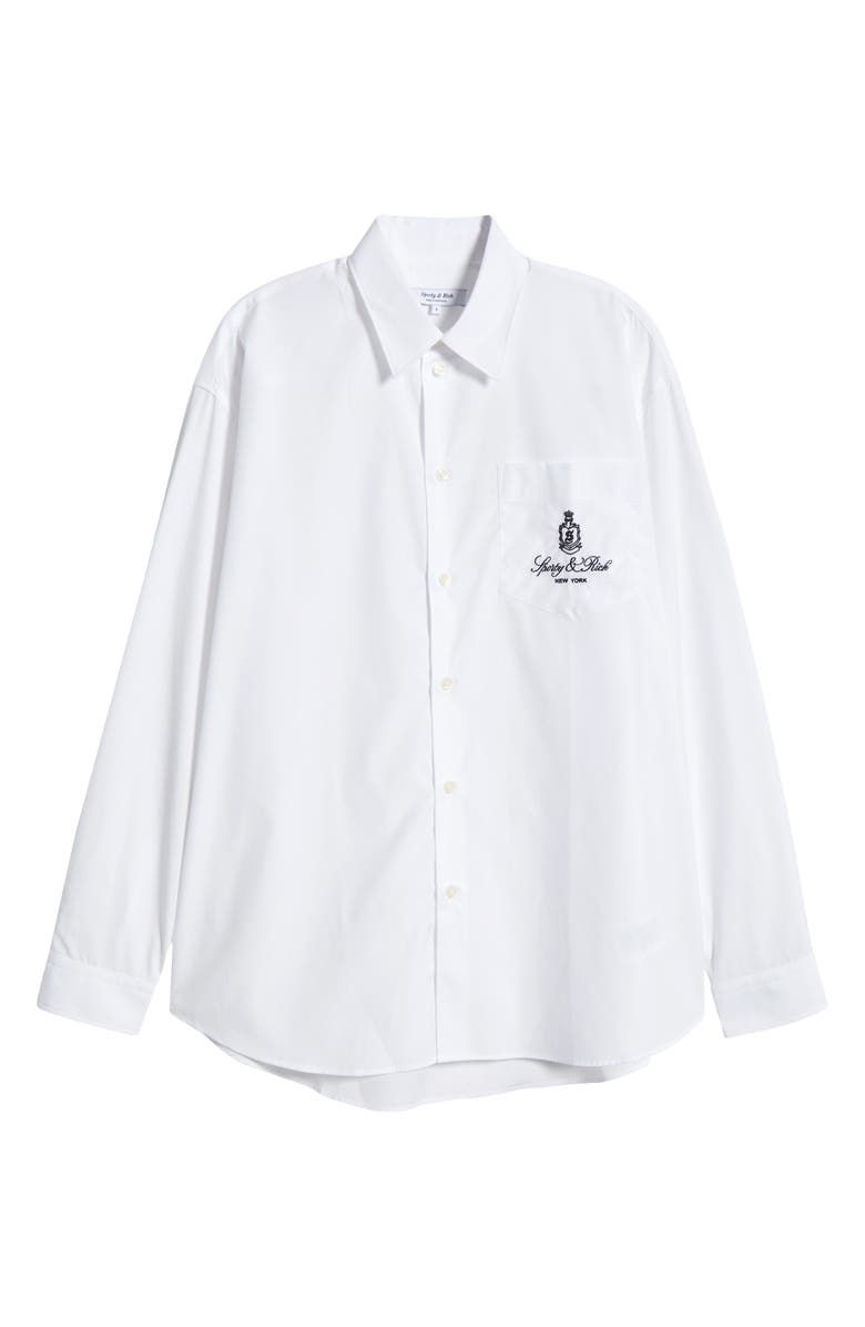 Vendome Oversize Cotton Poplin Button-Up Shirt