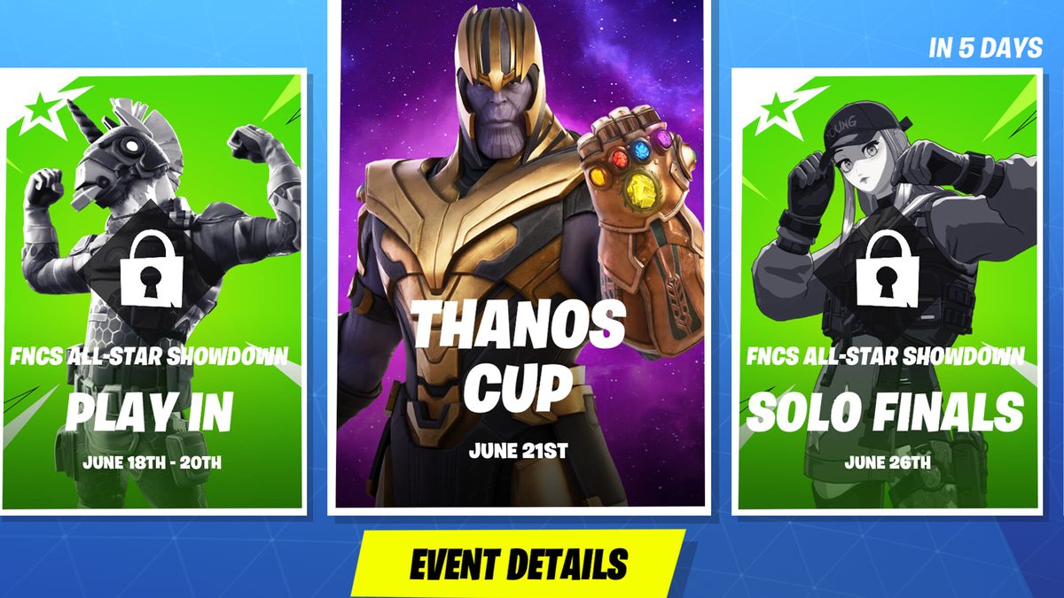 When is the Fortnite Thanos Cup: event date, rules, and ...