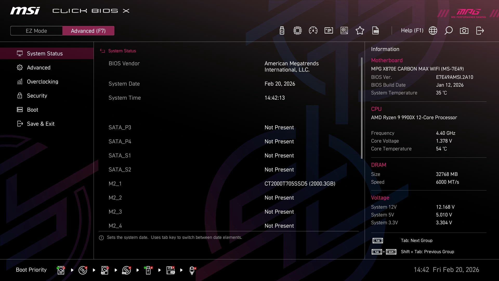 MSI X870E Carbon Max Wifi