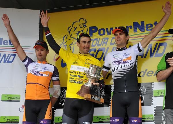 The final podium at this year's Tour of Southland.