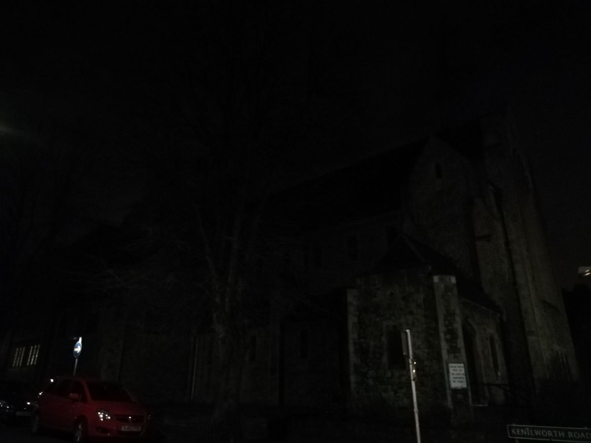 You wouldn&rsquo;t know from a glance, but this is a church: night shooting is a problem.