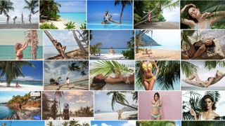 best stock photo sites: Selection of beach images from Adobe Stock