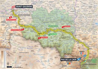 Tour de France 2021 stage 16 profile map
