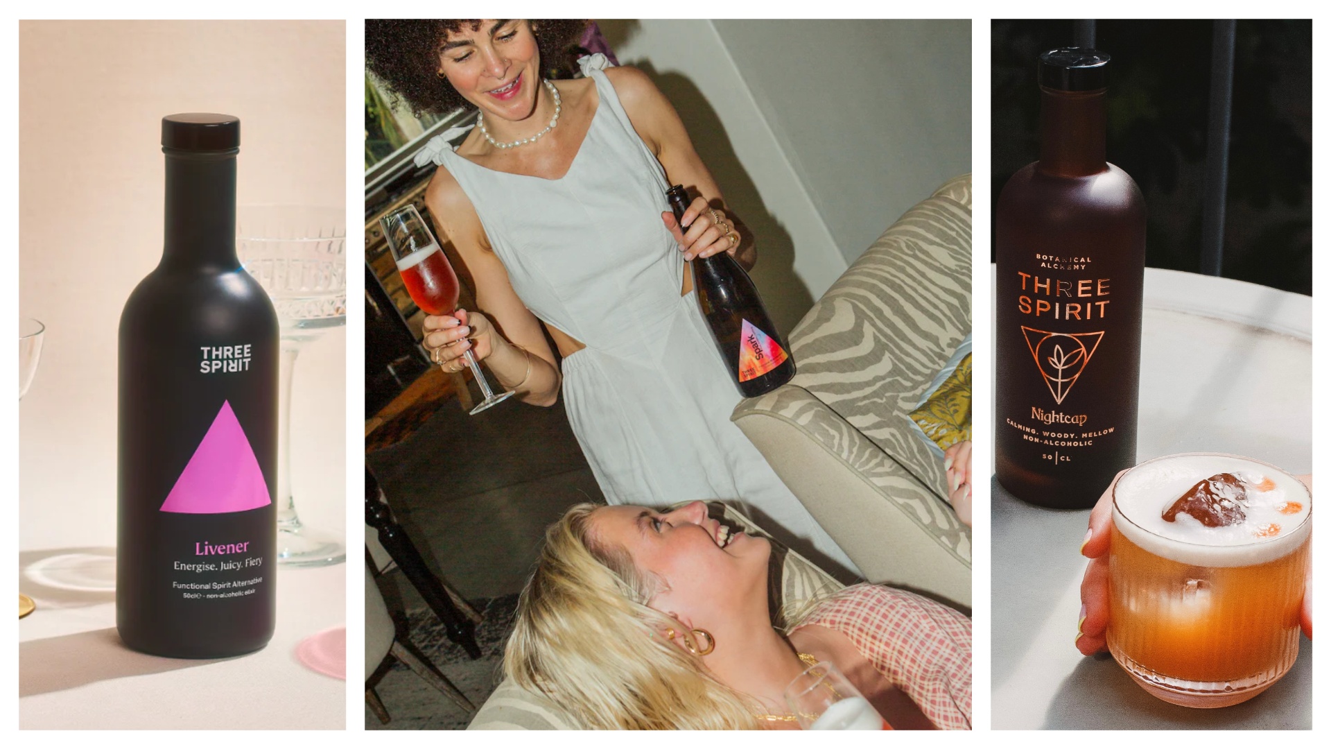 Three Spirit non-alcoholic beverages