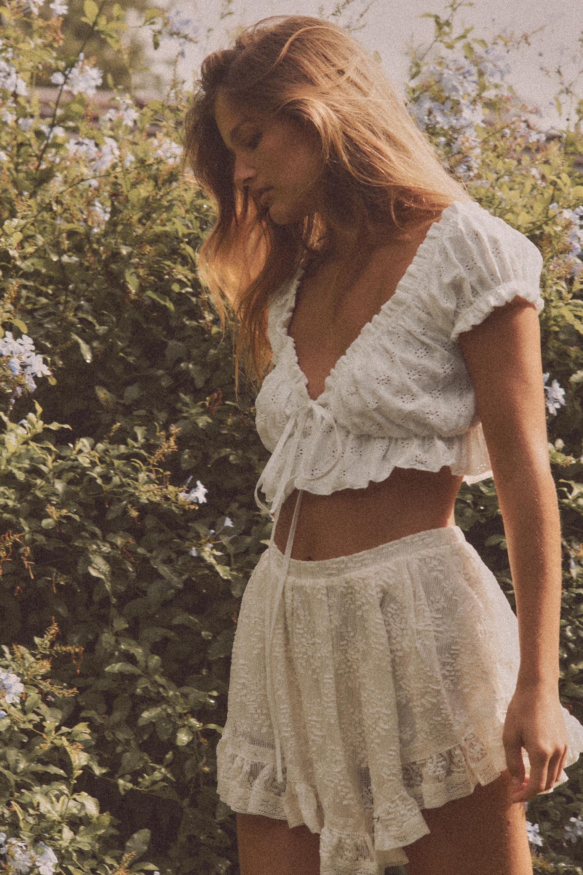 Ruffled Crop Top
