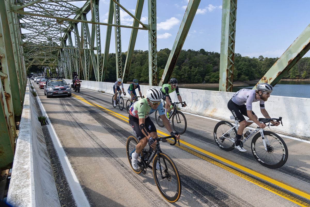 At the post race press conference, Hugo Houle talked about how narrow and steep some of the roads were in the first half of the race, more like racing in Europe than what he had been expecting from the U.S.