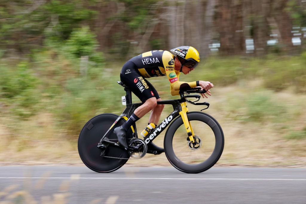 Rohan Dennis won on his debut in Jumbo-Visma colours