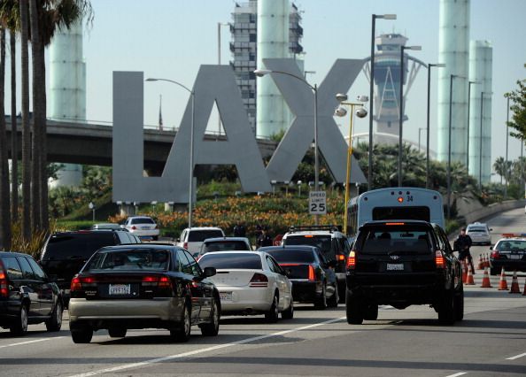 Cars at Los Angeles International Airport.