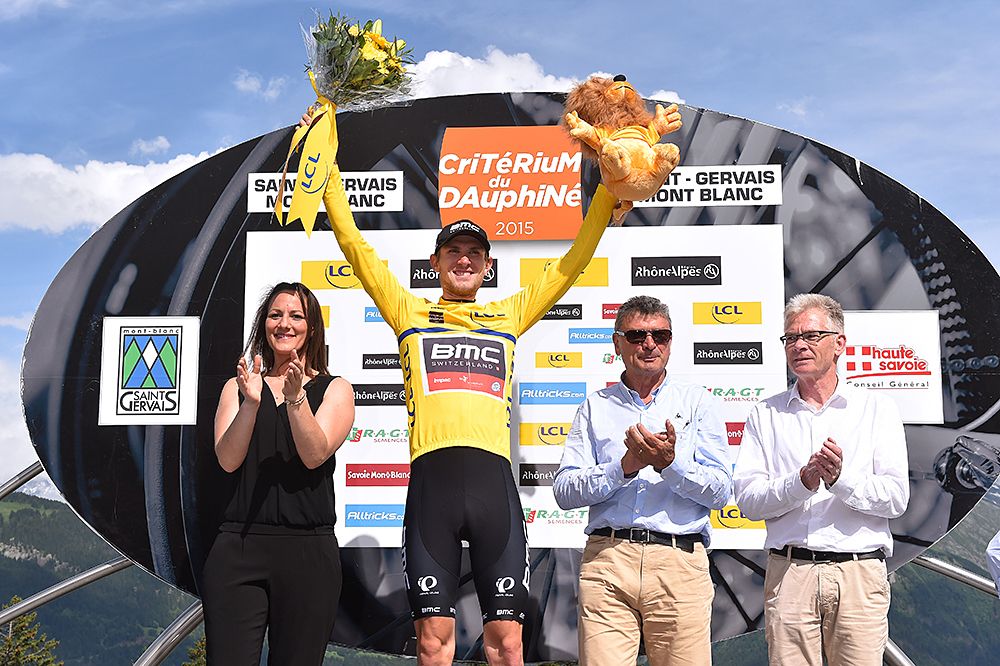 Tejay van Garderen (BMC) in the yellow jersey