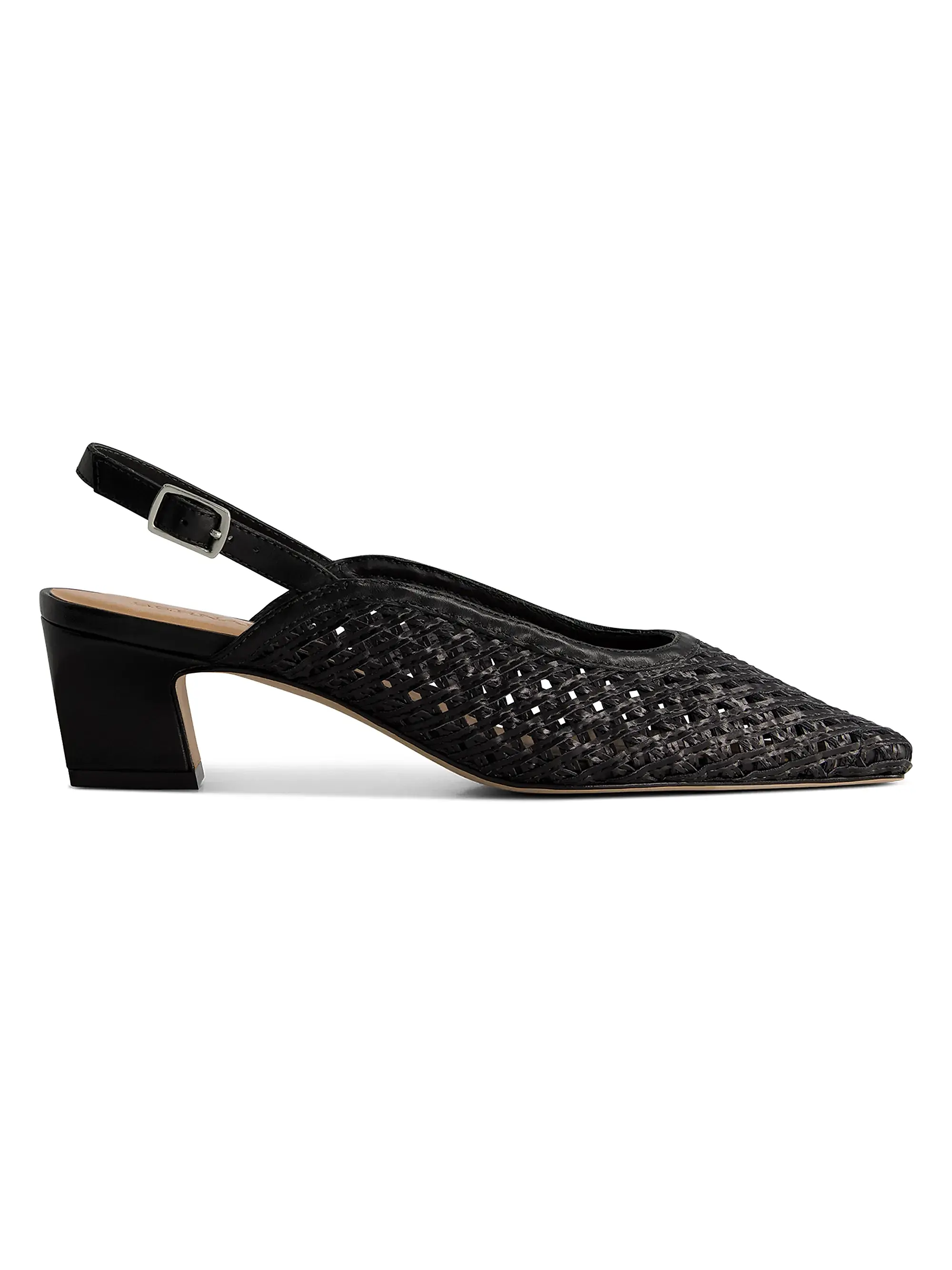 Bernardo , Athena Woven Slingback Pumps