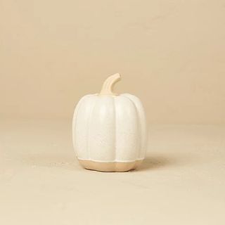 White pumpkin decorative ornament