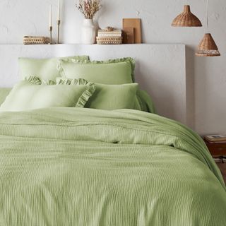 La Redoute Kumla Plain 100% Cotton Muslin Duvet Cover