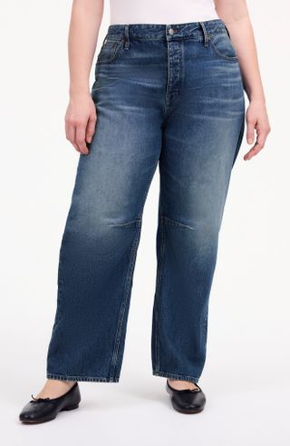 Madewell, Darted Barrel Leg Jeans