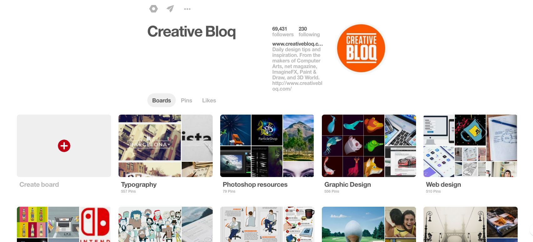 Pinterest is an easy and popular tool for creating mood boards