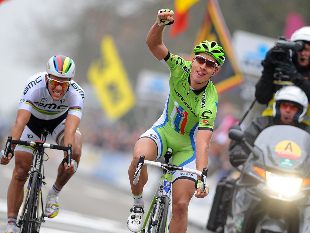 Victory at the 2013 Brabantse Pijl ahead of Philippe Gilbert