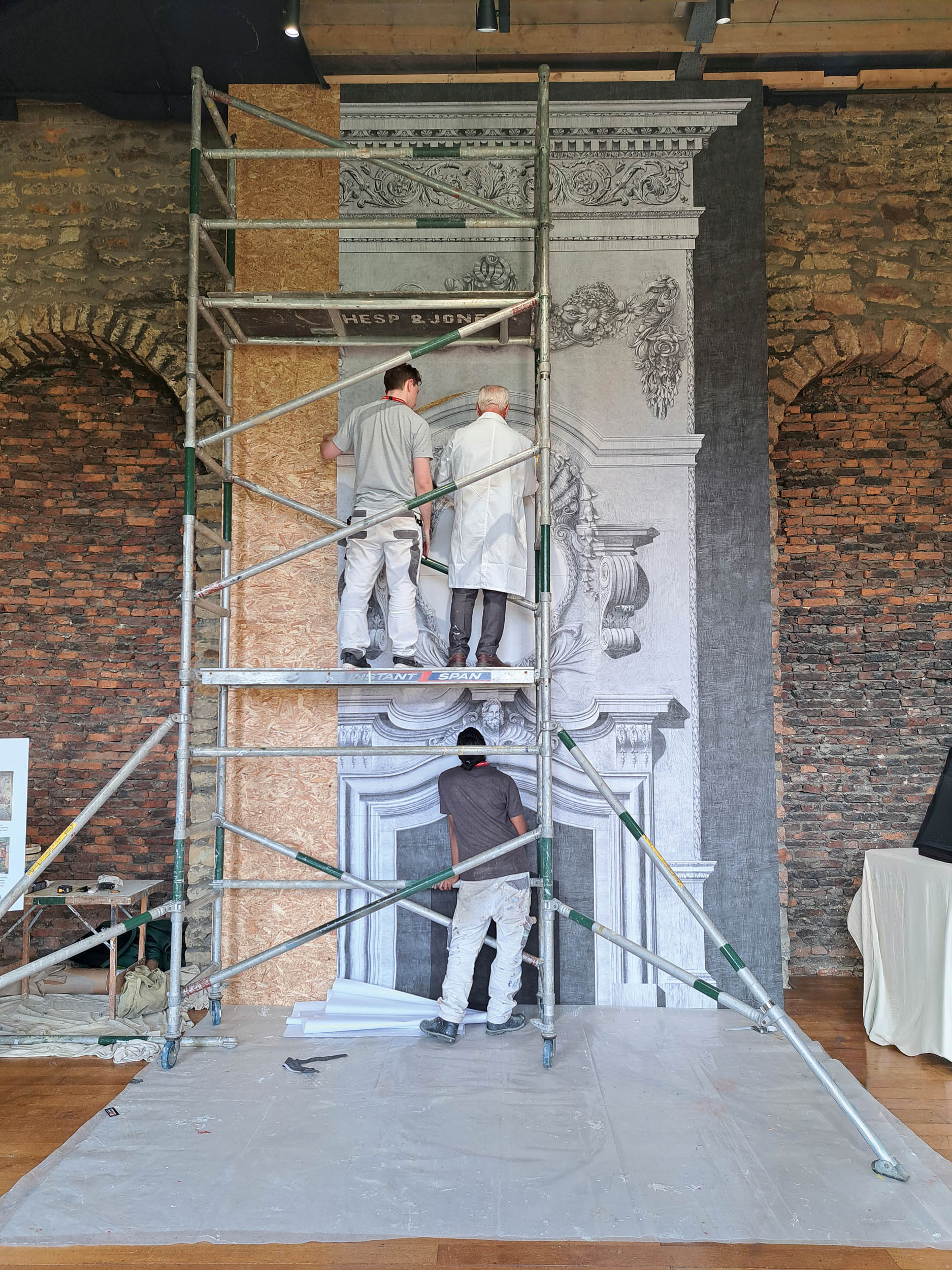 Work under way in the Tapestry Drawing Room at Castle Howard, North Yorkshire, which has recently been restored by the architect Francis Terry and his team &amp;mdash; Country Life Top 100 2026