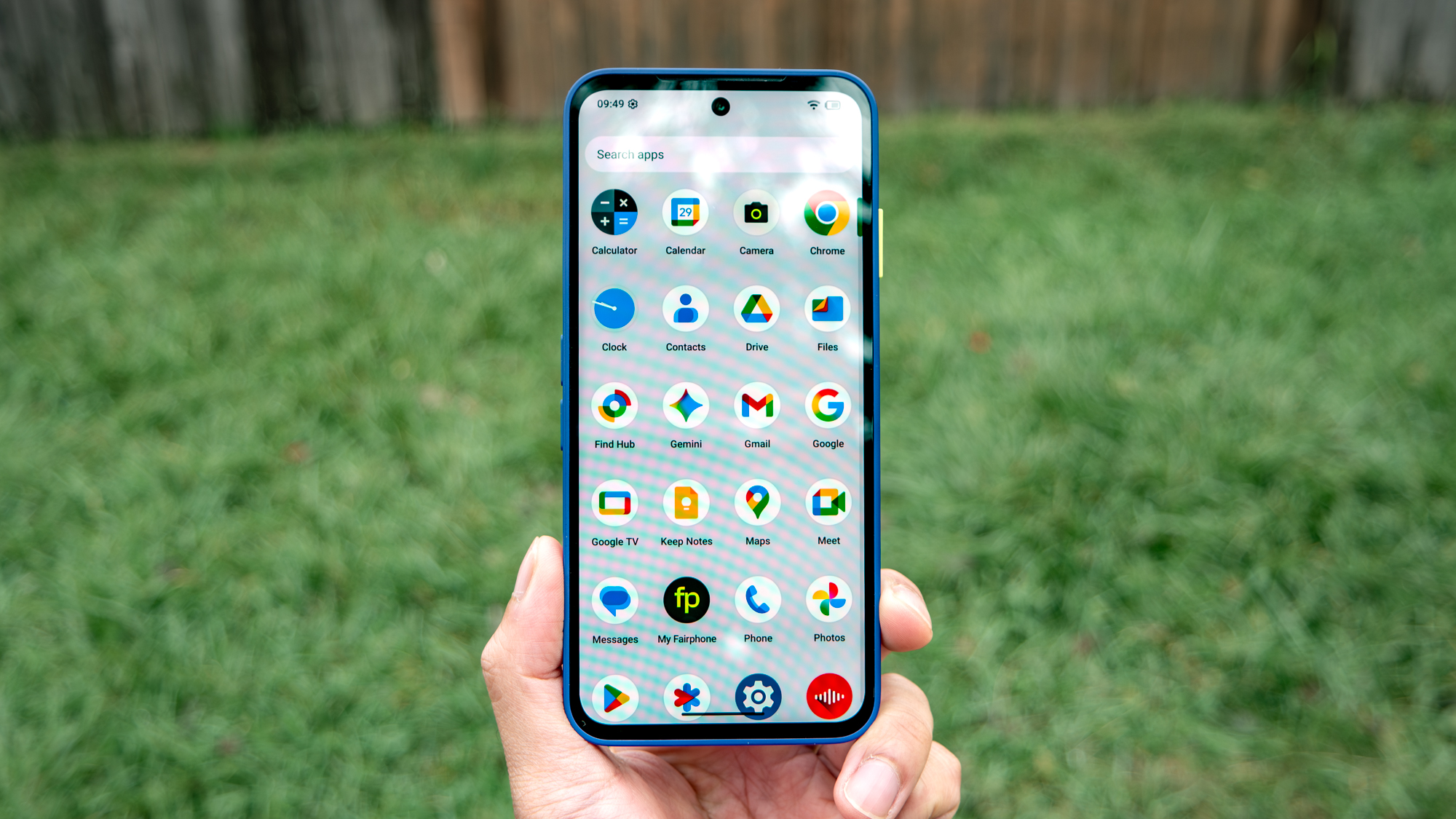 Fairphone 6+ apps launcher.