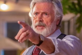 Patrick Bergin pointing angrily in The South Westerlies.