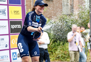 Race leader Team dsm-firmenich's Charlotte Kool won a fourth stage on Saturday's road race at the 2023 Baloise Ladies Tour 