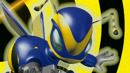 The title character on the box art for Buck Bumble