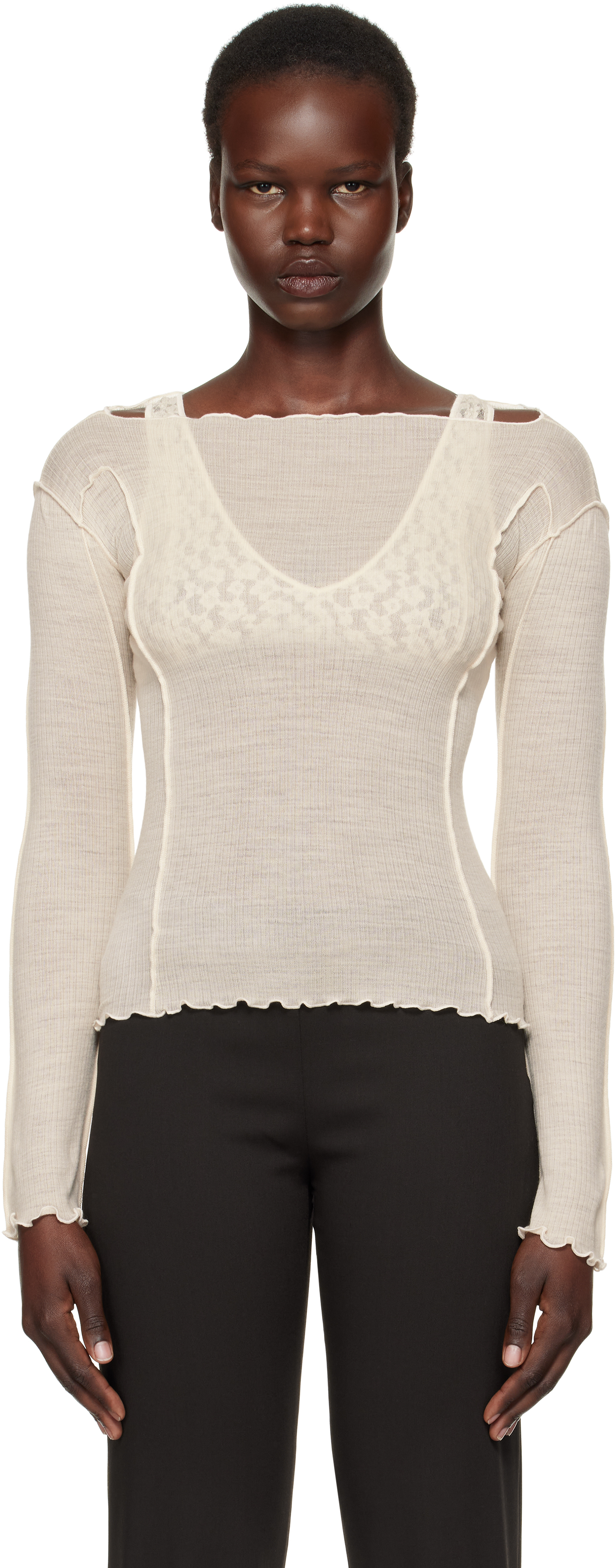 Off-White Omato Long Sleeve T-Shirt