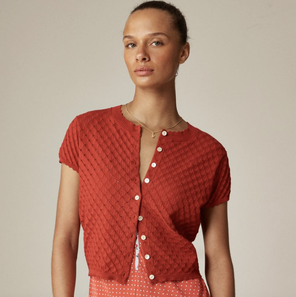 J.Crew, Rouje Ballade Open-Knit Cardigan