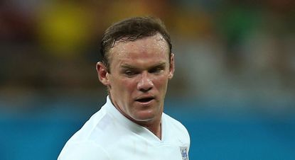 Wayne Rooney playing in the England v Italy game