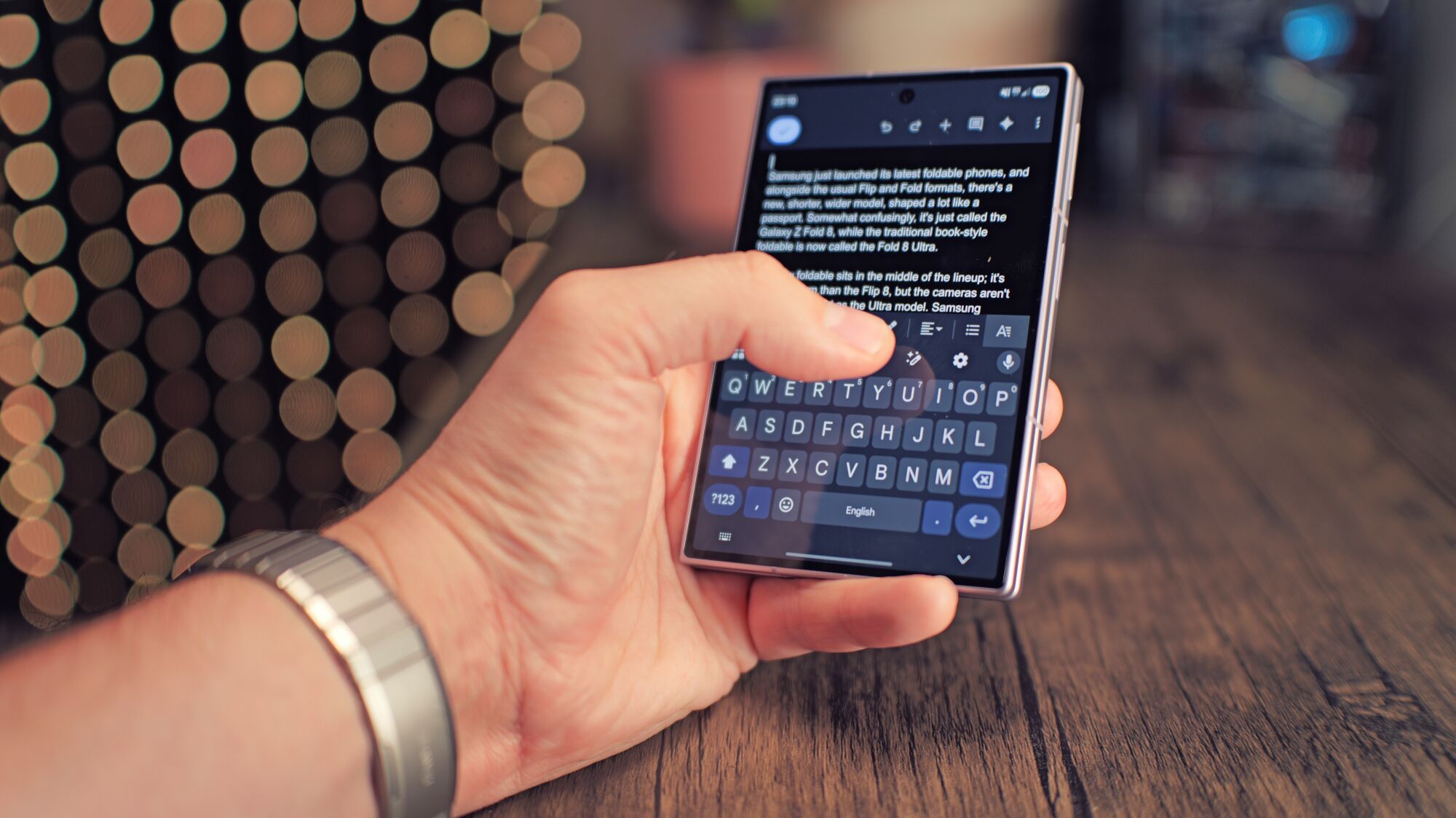 Samsung Galaxy Z Fold 8 folding phone