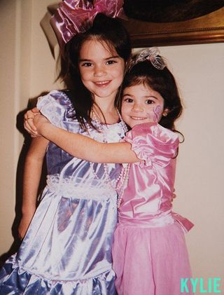 Kendall and Kylie Jenner as children.
