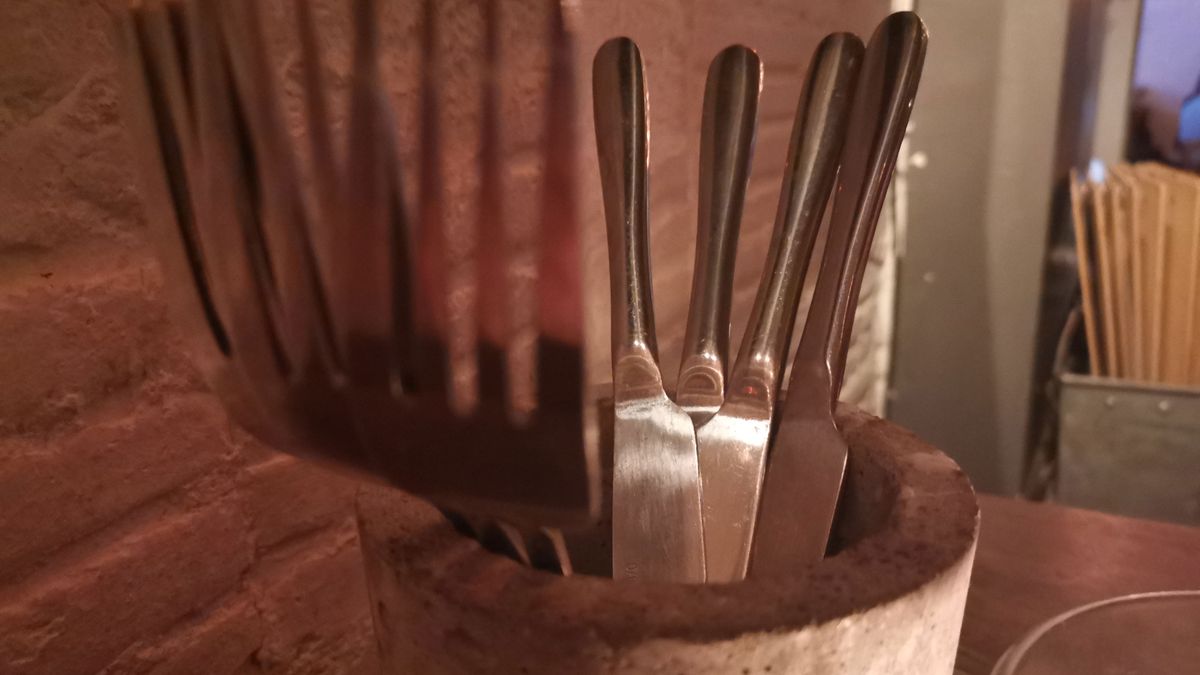 Cutlery in a dark bar. Image credit: TechRadar