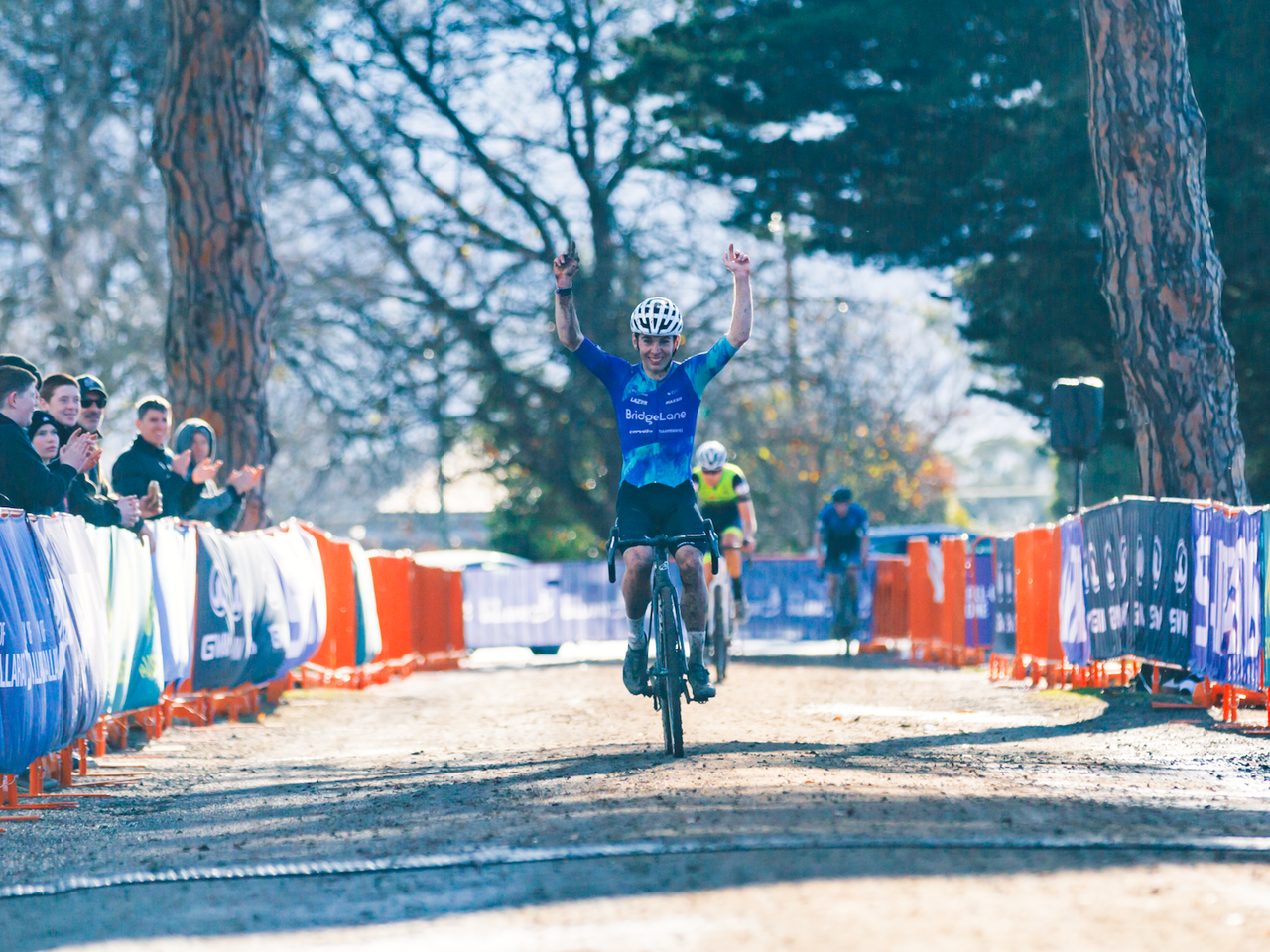 Max Hobson (Team BridgeLane), winner of the elite men's category of the AusCycling Cyclo-cross National Championships 2024